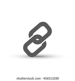 Chain icon vector isolated on white background Connection symbol for your design, logo, application, UI.