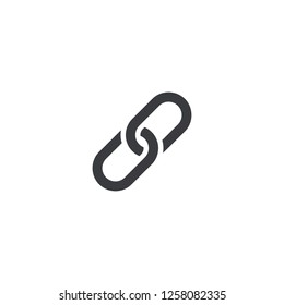 Chain icon. Vector icon. Link symbol. Element for design interface mobile app or website.