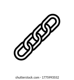 Vector de icono de cadena en el diseño de moda