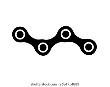 chain icon vector on white background