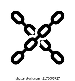 Chain Icon Vector Symbol Design Illustration