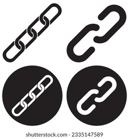 chain icon vector template illustration logo design
