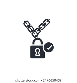 chain icon. vector.Editable stroke.linear style sign for use web design,logo.Symbol illustration.