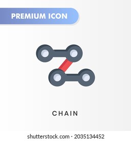 chain icon for your website design, logo, app, UI. Vector graphics illustration and editable stroke. chain icon flat design.