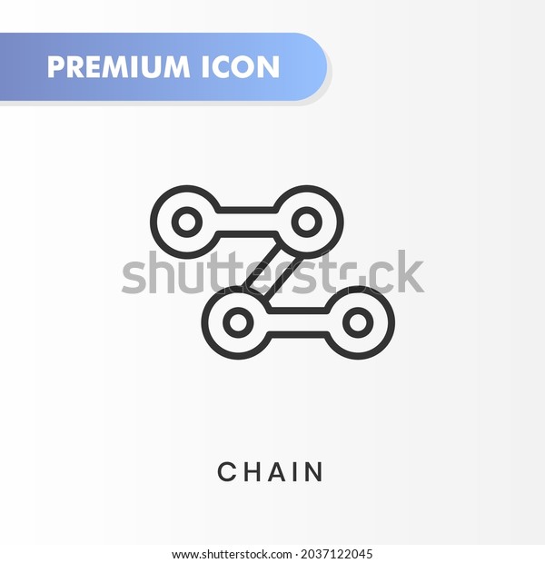 chain icon for your website design, logo, app,\
UI. Vector graphics illustration and editable stroke. chain icon\
outline design.