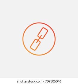 Chain icon.gradient illustration isolated vector sign symbol
