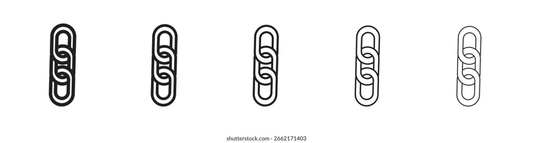 Chain icons. simple and modern vector icon designs