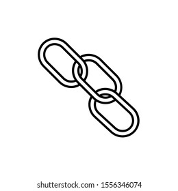 Chain icon,vector illustration. Flat design style. vector chain icon illustration isolated on White background, chain icon Eps10. chain icons graphic design vector symbols.