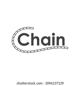 Chain illustration logo vector design