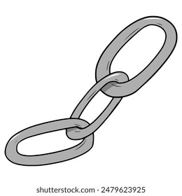 ilustraciones de cadena dibujado a mano Vector aislado