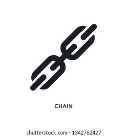 chain isolated icon. simple element illustration from general-1 concept icons. chain editable logo sign symbol design on white background. can be use for web and mobile