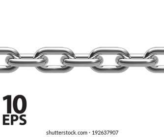 Chain isolated. Seamless. Vector illustration