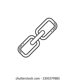Chain line icon - link