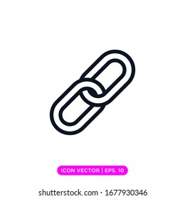 Chain Linear Icon Vector Design