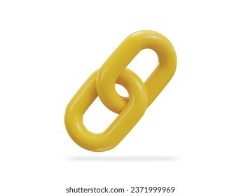 chain link backlink link icon 3d render