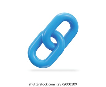 chain link backlink link icon 3d render