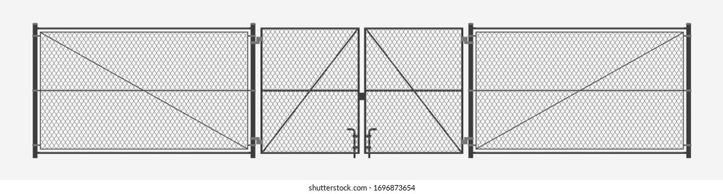 Chain Link Fence With Gates