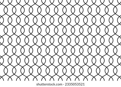 Chain link fence. Seamless pattern. Vector illustration. stock image.