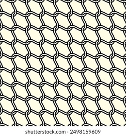 Valla de Enlace de cadena Patrón sin fisuras de enrejado. Repitiendo patrones geométricos de gráficas de Vector imprimibles.
