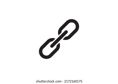Chain link icon. Connection sign vector illustration. Linked interface web design.