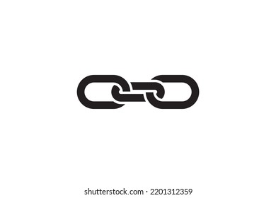 Chain link icon. Connection sign vector illustration. Linked interface web design.