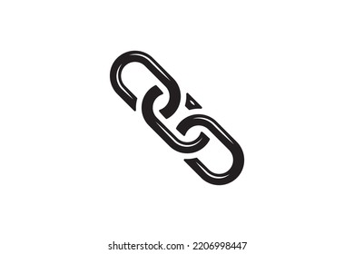 Chain link icon. Connection sign vector illustration. Linked interface web design.