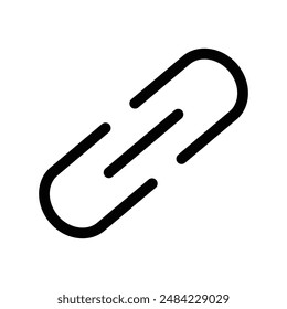 Chain link icon design in filled and outlined style