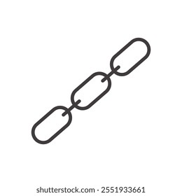 Chain Link Icon isolated on white background. Vector icon.