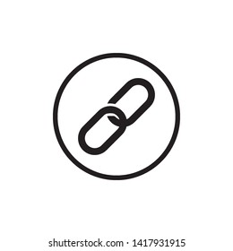 chain link icon logo vector design template