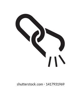 chain link icon logo vector design template chain link icon logo vector design template