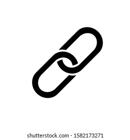 Chain link icon on eps 10 with a white background
