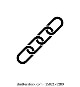 Chain link icon on eps 10 with a white background
