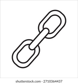 Conjunto de iconos de Enlace de cadena, aislado sobre fondo blanco.