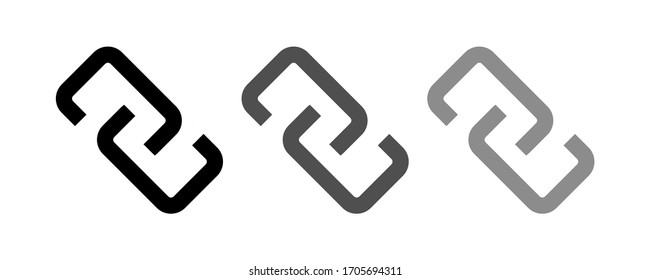 diseño plano de ilustración vectorial de la ilustración de la cadena de icono.
