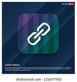 Chain link icon - vector icon