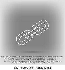 Chain link icon vector