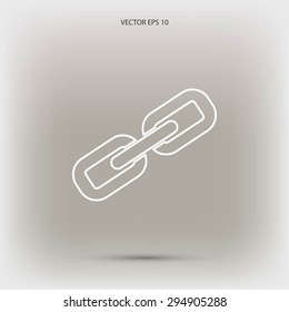 Chain link icon vector