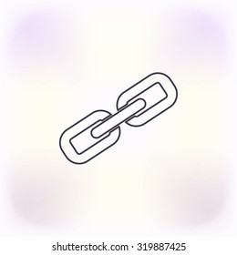 Chain link icon vector
