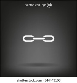 Chain, link icon vector