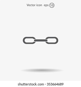 Chain, link icon vector