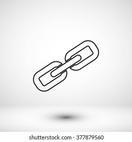 Chain link icon vector