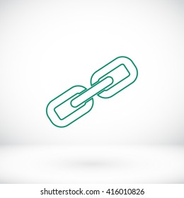 Chain link icon vector