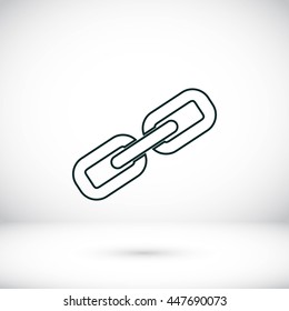 Chain link icon vector