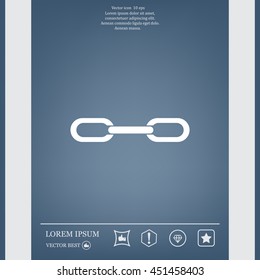 Chain, link icon vector