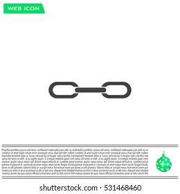 Chain, link icon vector