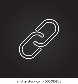 Chain, link icon vector

