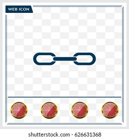 Chain, link icon vector