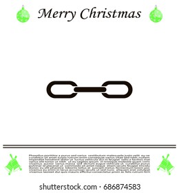 Chain, link icon vector