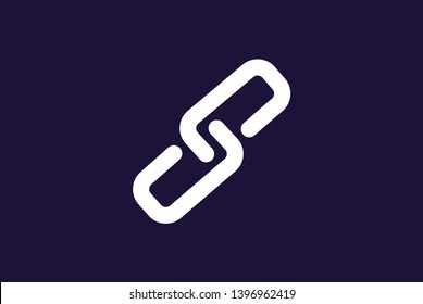 Chain Link Icon Vector Connection Flat Stock Vector (Royalty Free ...