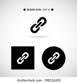 Chain, link icon. Vector EPS10, Great for any use.